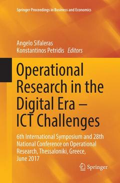 Cover of the book Operational Research in the Digital Era - ICT Challenges