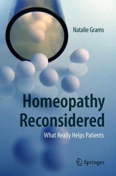 Couverture de l’ouvrage Homeopathy Reconsidered