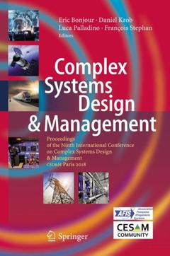 Couverture de l’ouvrage Complex Systems Design & Management
