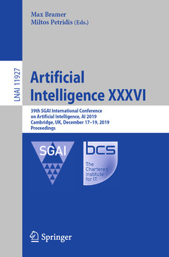 Couverture de l’ouvrage Artificial Intelligence XXXVI