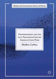 Cover of the book Phenomenology and the Late Twentieth-Century American Long Poem