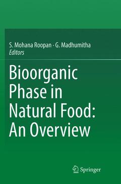 Couverture de l’ouvrage Bioorganic Phase in Natural Food: An Overview