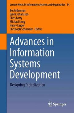 Couverture de l’ouvrage Advances in Information Systems Development