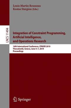 Couverture de l’ouvrage Integration of Constraint Programming, Artificial Intelligence, and Operations Research