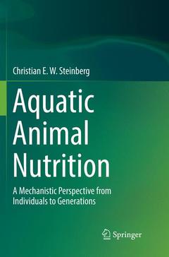 Couverture de l’ouvrage Aquatic Animal Nutrition