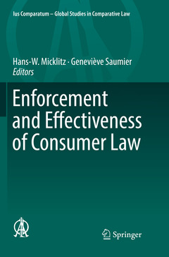 Couverture de l’ouvrage Enforcement and Effectiveness of Consumer Law