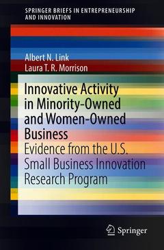 Couverture de l’ouvrage Innovative Activity in Minority-Owned and Women-Owned Business