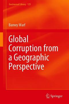 Couverture de l’ouvrage Global Corruption from a Geographic Perspective
