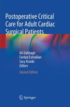 Couverture de l’ouvrage Postoperative Critical Care for Adult Cardiac Surgical Patients