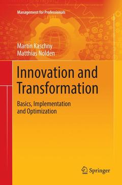 Cover of the book Innovation and Transformation 