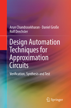 Couverture de l’ouvrage Design Automation Techniques for Approximation Circuits