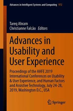 Couverture de l’ouvrage Advances in Usability and User Experience