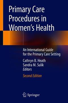 Couverture de l’ouvrage Primary Care Procedures in Women's Health