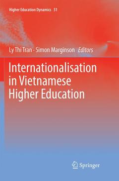 Couverture de l’ouvrage Internationalisation in Vietnamese Higher Education 