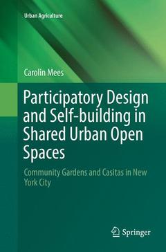 Couverture de l’ouvrage Participatory Design and Self-building in Shared Urban Open Spaces