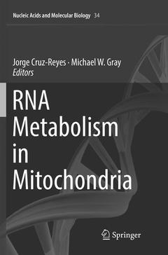 Couverture de l’ouvrage RNA Metabolism in Mitochondria