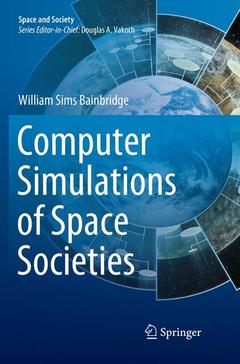 Cover of the book Computer Simulations of Space Societies