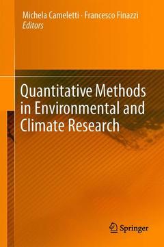 Couverture de l’ouvrage Quantitative Methods in Environmental and Climate Research