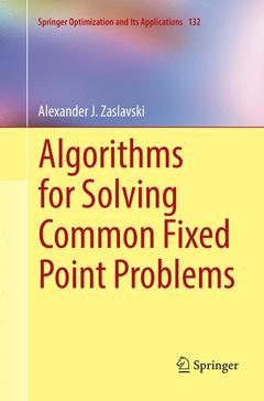 Couverture de l’ouvrage Algorithms for Solving Common Fixed Point Problems