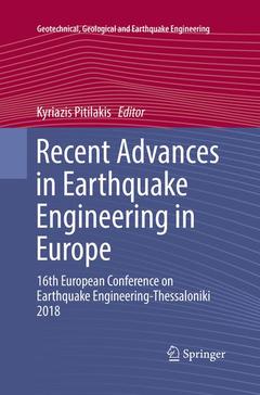 Couverture de l’ouvrage Recent Advances in Earthquake Engineering in Europe