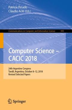 Couverture de l’ouvrage Computer Science – CACIC 2018