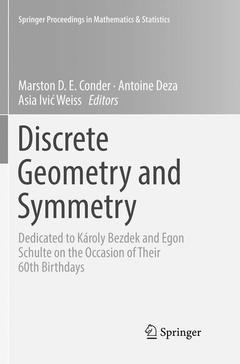 Couverture de l’ouvrage Discrete Geometry and Symmetry