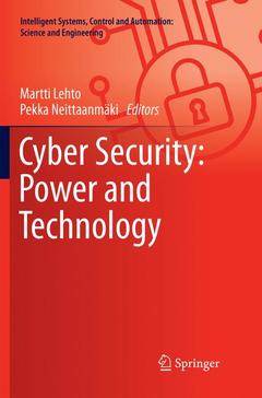 Couverture de l’ouvrage Cyber Security: Power and Technology