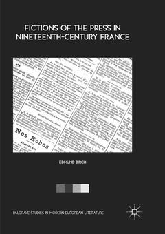 Couverture de l’ouvrage Fictions of the Press in Nineteenth-Century France