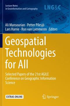 Couverture de l’ouvrage Geospatial Technologies for All