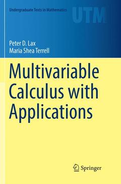 Couverture de l’ouvrage Multivariable Calculus with Applications