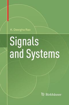 Couverture de l’ouvrage Signals and Systems