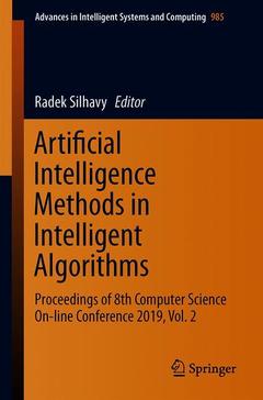 Couverture de l’ouvrage Artificial Intelligence Methods in Intelligent Algorithms