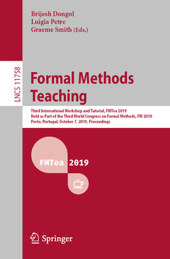 Couverture de l’ouvrage Formal Methods Teaching