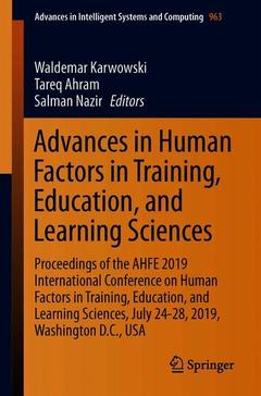 Couverture de l’ouvrage Advances in Human Factors in Training, Education, and Learning Sciences