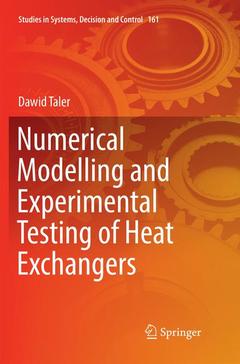 Couverture de l’ouvrage Numerical Modelling and Experimental Testing of Heat Exchangers
