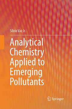 Couverture de l’ouvrage Analytical Chemistry Applied to Emerging Pollutants