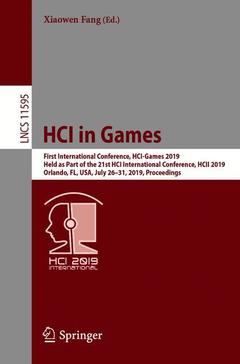 Couverture de l’ouvrage HCI in Games