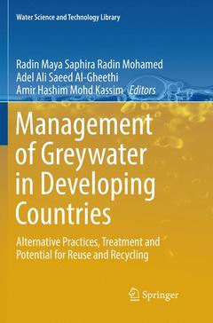 Couverture de l’ouvrage Management of Greywater in Developing Countries