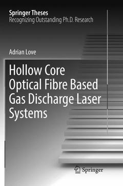 Cover of the book Hollow Core Optical Fibre Based Gas Discharge Laser Systems