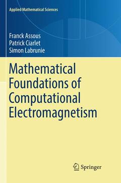 Couverture de l’ouvrage Mathematical Foundations of Computational Electromagnetism