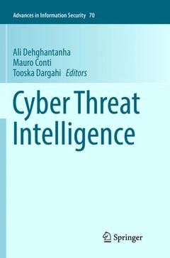Couverture de l’ouvrage Cyber Threat Intelligence