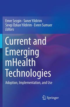 Couverture de l’ouvrage Current and Emerging mHealth Technologies