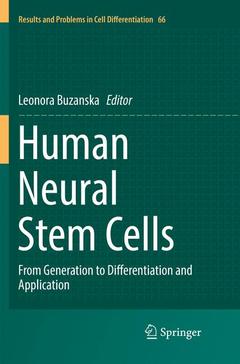 Couverture de l’ouvrage Human Neural Stem Cells
