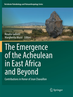 Couverture de l’ouvrage The Emergence of the Acheulean in East Africa and Beyond