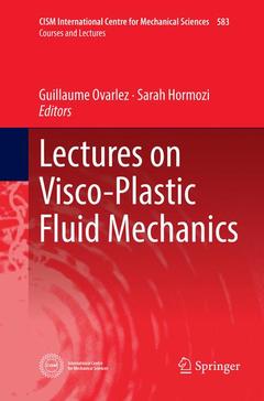 Couverture de l’ouvrage Lectures on Visco-Plastic Fluid Mechanics