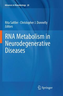 Couverture de l’ouvrage RNA Metabolism in Neurodegenerative Diseases