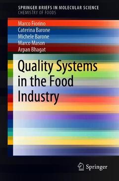 Couverture de l’ouvrage Quality Systems in the Food Industry