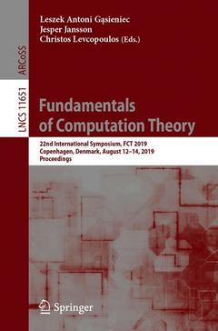 Cover of the book Fundamentals of Computation Theory