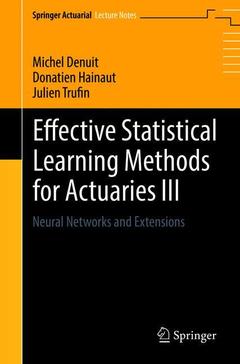Couverture de l’ouvrage Effective Statistical Learning Methods for Actuaries III