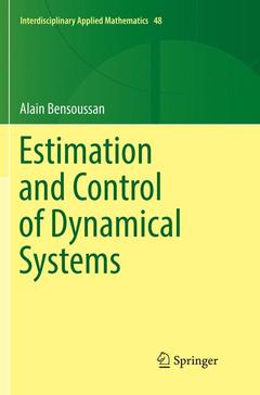 Couverture de l’ouvrage Estimation and Control of Dynamical Systems